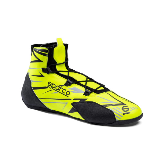 Sparco K-Rapid Lace Racing Shoes Yellow (FIA)