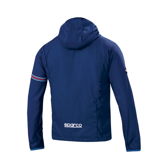 Chaqueta impermeable Sparco Wilson Martini Racing azul marino
