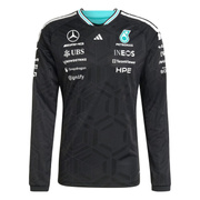 T-shirt à manches longues homme Authentic Team Mercedes AMG F1 2026 noir