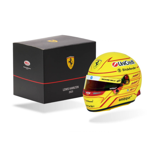 Casco de Lewis Hamilton de la Scuderia Ferrari 2025, escala 1:2