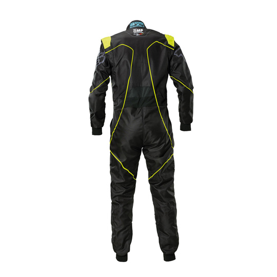 Combinaison karting enfant OMP KS-3X Art noire/jaune (FIA)