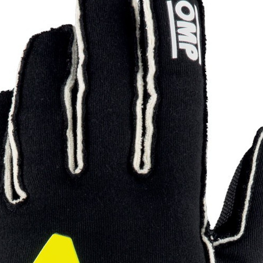 Guantes OMP Tecnica MY21 negros/amarillos (FIA)