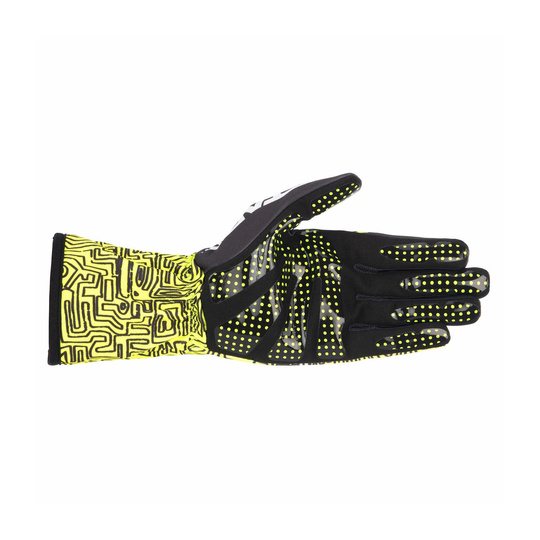 Alpinestars TECH-1 K Race V2 Vertical Racing Gloves Yellow