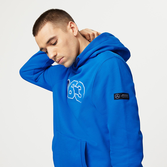 Sweat à capuche Mercedes AMG F1 George Russell Hoodie Blue