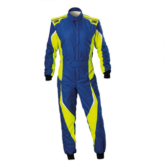 OMP Italy TECNICA EVO MY23 Racing Suit Blue/Yellow (FIA)
