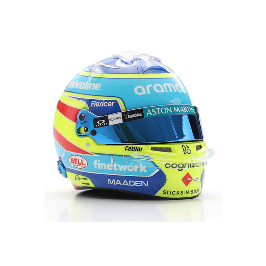 Casque miniature Aston Martin F1 Fernando Alonso 1:5