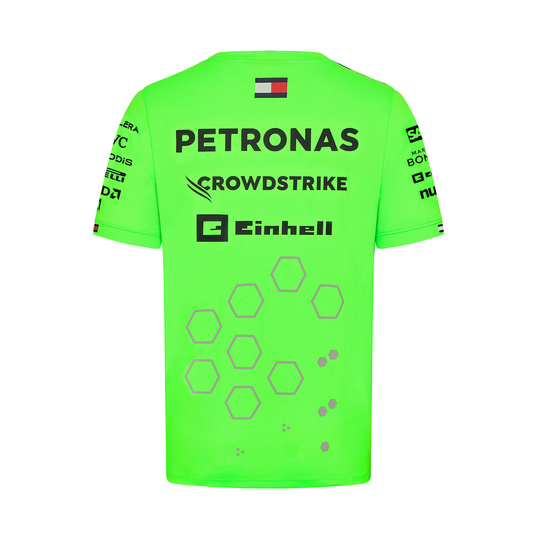2024 Mercedes AMG Petronas F1 Men's Team Set Up Green T-shirt