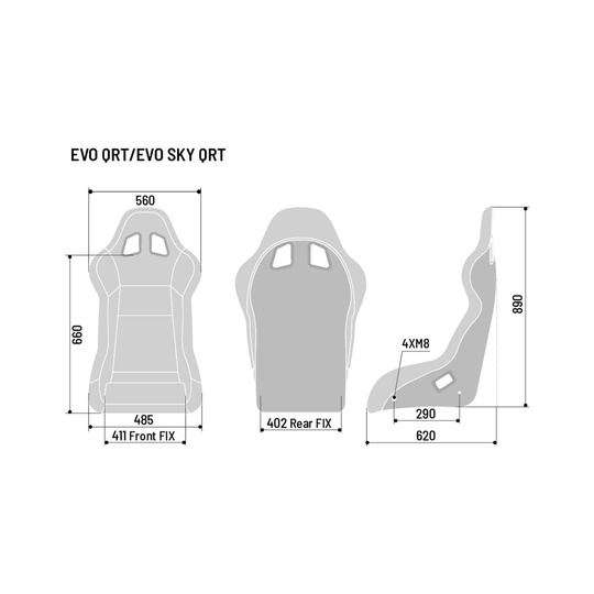 Baquet Sparco EVO QRT SKY MY20 (FIA)