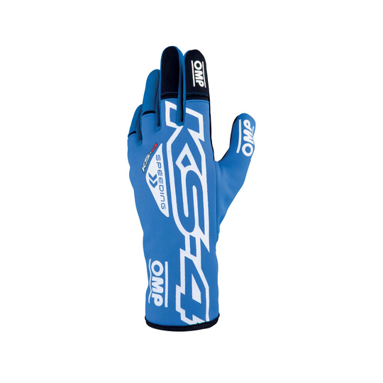 OMP KS-4 MY23 Racing Gloves Blue