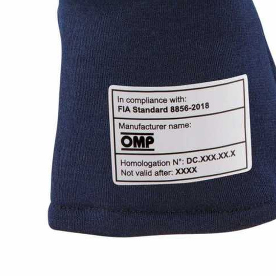 Gants OMP Dijon MY25 bleu marine (FIA)