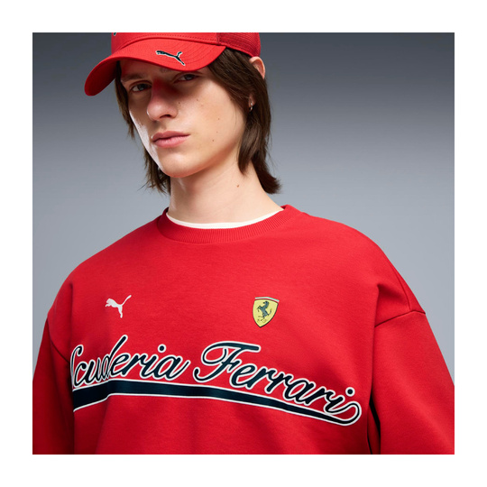 2026 Scuderia Ferrari F1 Crew Neck Sweatshirt Red