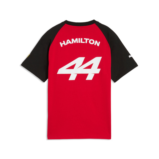 Camiseta infantil Scuderia Ferrari F1 Lewis Hamilton Graphic 2026 roja