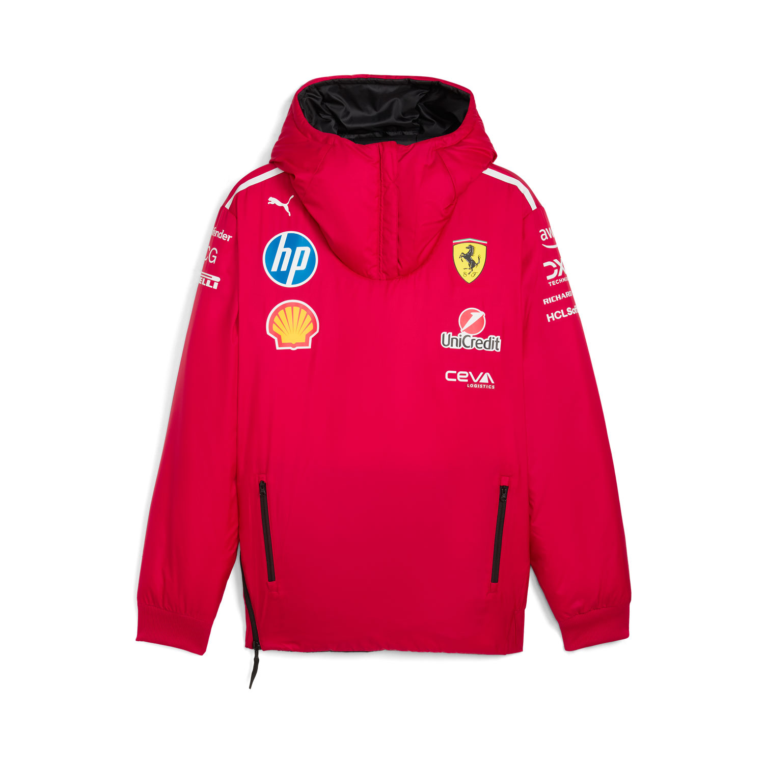 F1スタッフ支給品 Ferrari F1 ヘビージャケットインナー S 2025 Scuderia Ferrari F1 Mens Team Padded Double Sided