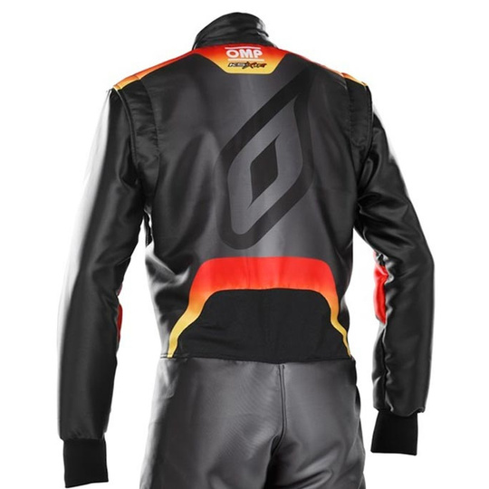 Mono de karting infantil OMP KS-X Art negro/rojo (FIA)