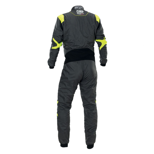 Combinaison OMP One Evo Air grise/jaune (FIA)