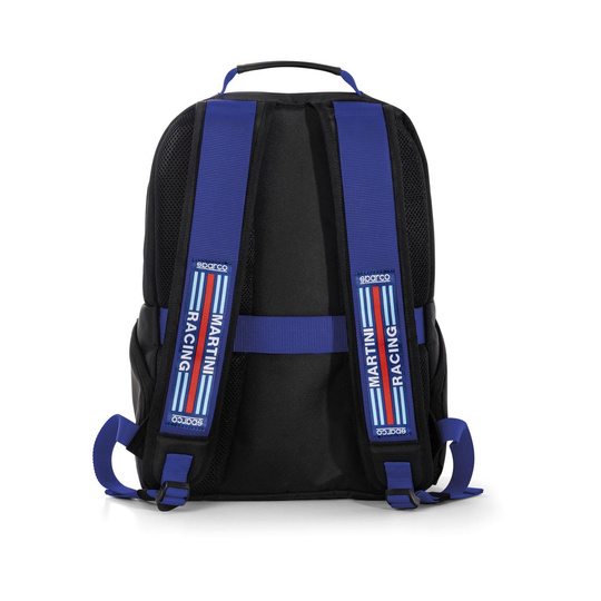 Mochila Sparco Stage Martini Racing MY23 negra/azul