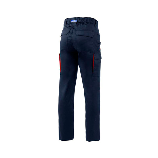 Pantalon Sparco Vermont bleu marine/rouge