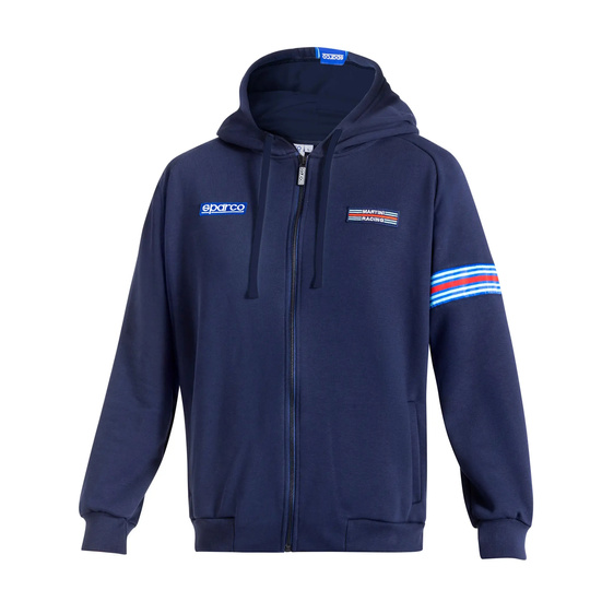Sparco Martini Racing MY25 Zip Hoodie Navy Blue