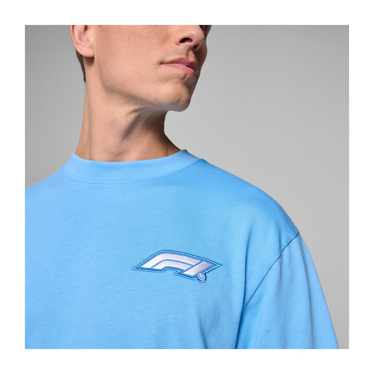2025 Formula 1 Puma Men's Heritage Logo Blue T-shirt