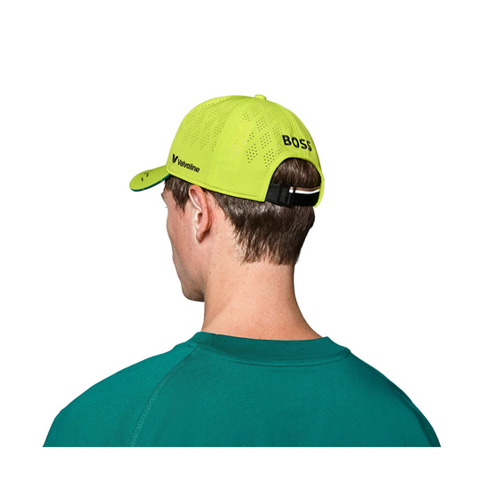 2025 Aston Martin Aramco F1 Mens Alonso Team Baseball Cap lime