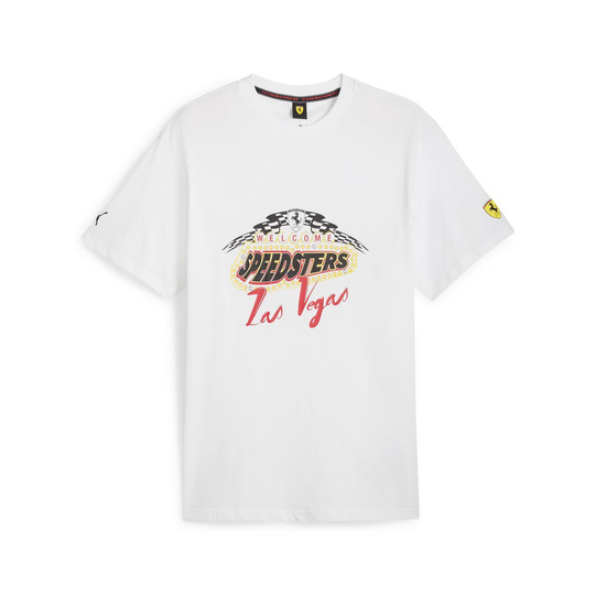  Scuderia Ferrari F1 Mens Las Vegas GP Special T-shirt white