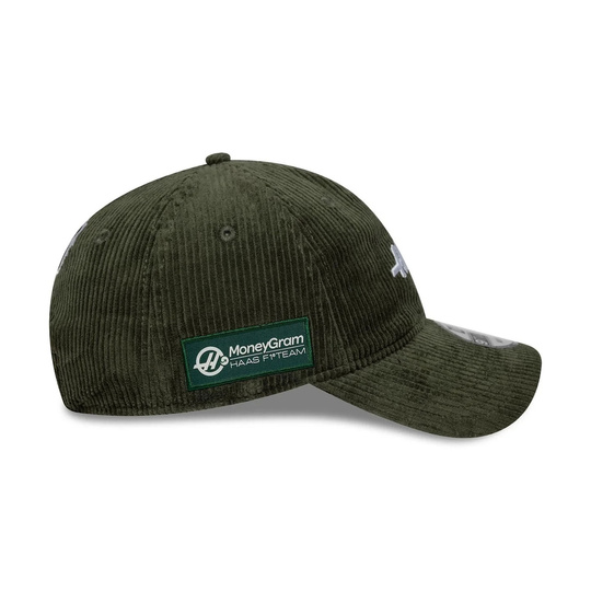 2025 Haas F1 USA Mens Cord baseball cap green