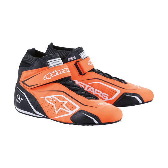 Botas Alpinestars Tech-1 T V3 naranja/negras (FIA)
