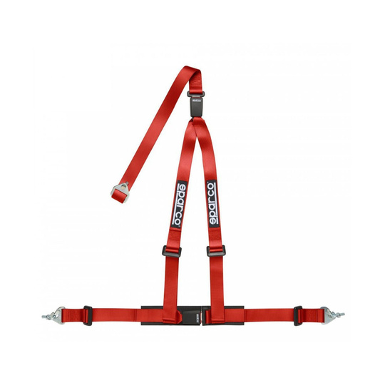 Arnés de 3 puntos Sparco Club H-3M Dual rojo (ECE)
