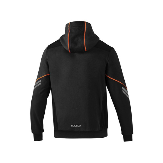 Sparco Tech Zip Hoodie Black/Orange