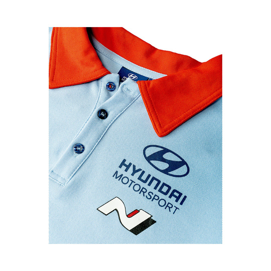 2025 Hyundai Motorsport Men's Polo Shirt Team WRC blue