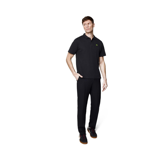 Aston Martin F1 Tech Waffle Polo Shirt Black