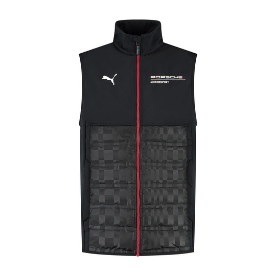 2025 Porsche Motorsport Men's Team Sleeveless Jacket Black