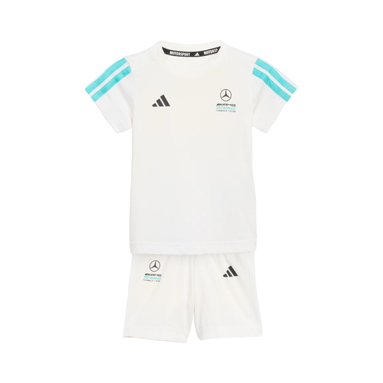 Ensemble bébé Mercedes AMG F1 DNA Shortsleeve 2026 blanc