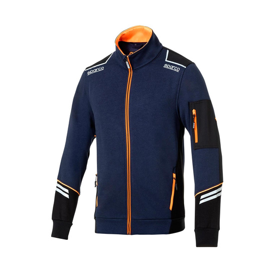 Sparco Tech Zip Sweatshirt Blue/Orange