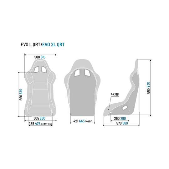 Asiento baquet Sparco EVO L QRT X MY22 (FIA)