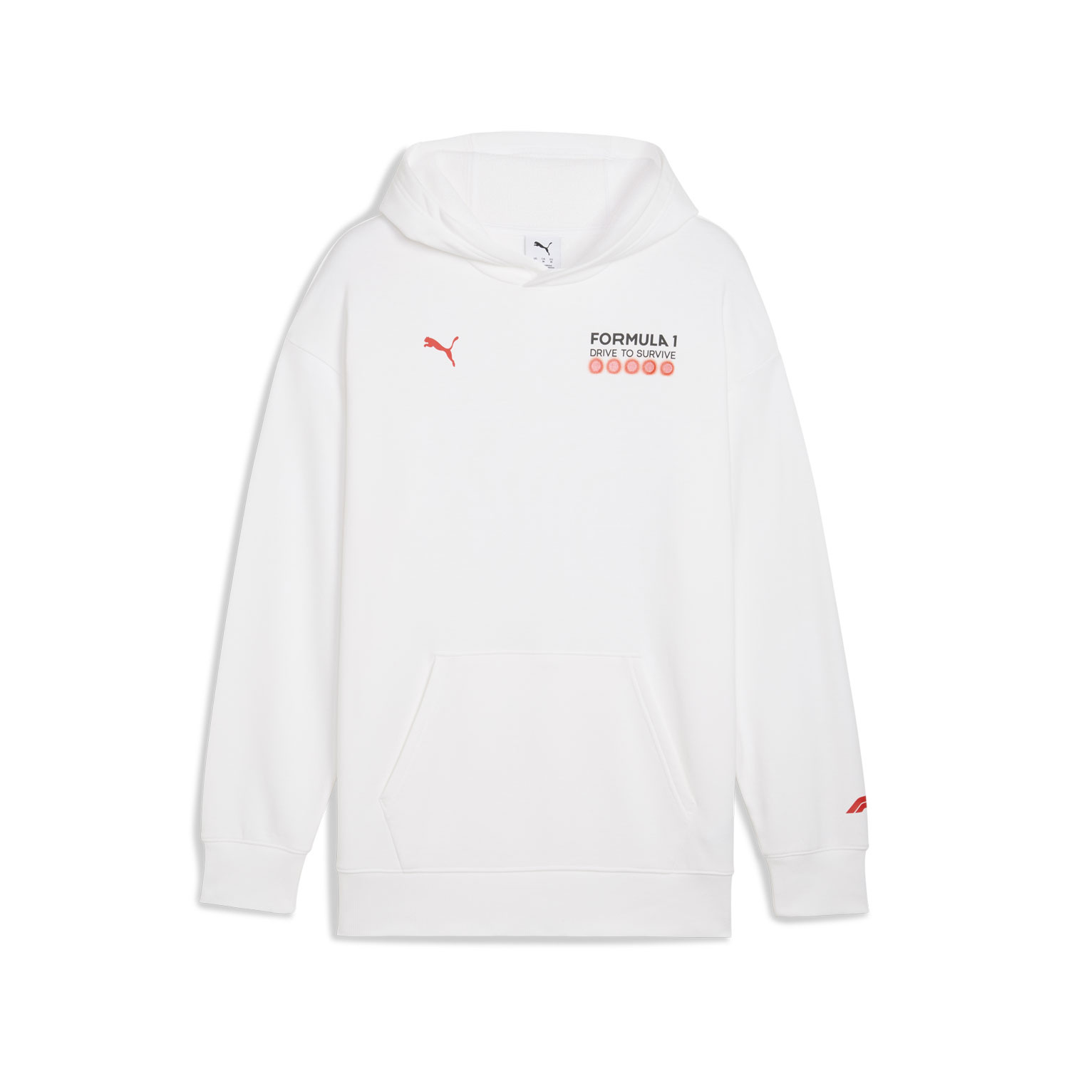 2025 Formula 1 Men's DTS Relaxed Hoodie White