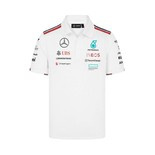 2024 Mercedes AMG Petronas F1 Men's Team White Polo