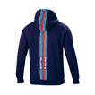 Sparco Italy Men's Stripe Martini Racing Hoodie navy blue