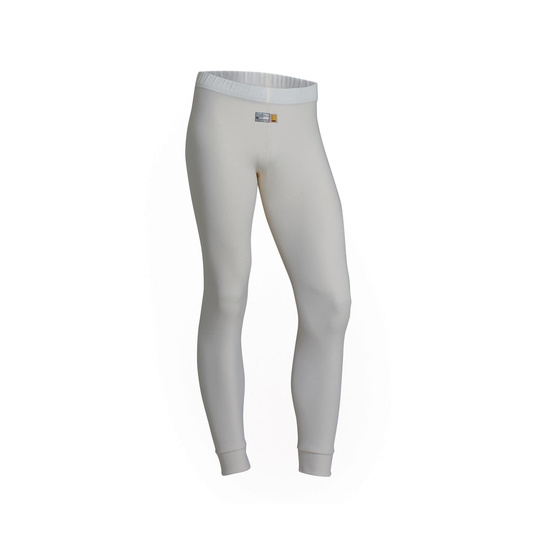 Pantalón interior largo OMP First MY22 blanco (FIA)