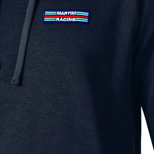 Sweat à capuche Sparco Stripe Martini Racing noir