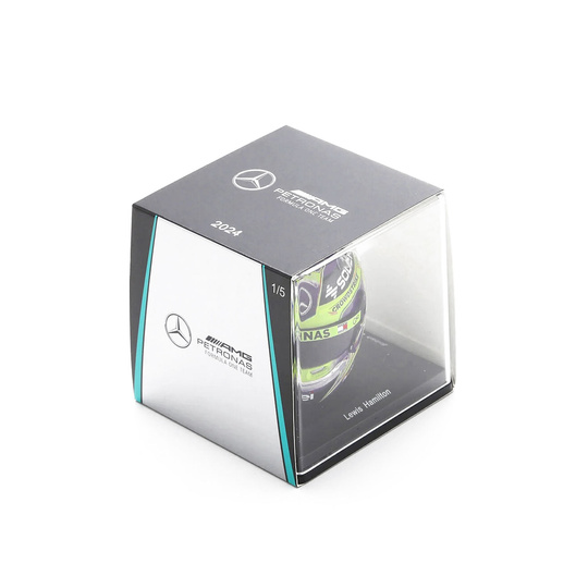 Mercedes AMG Petronas F1 1:5 Lewis Hamilton helmet British GP 2024
