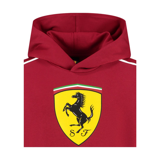 2025 Scuderia Ferrari F1 Kids Hoodie Shield red