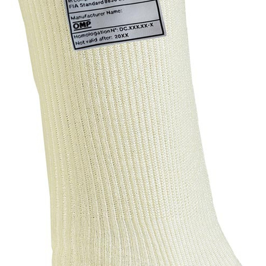 Chaussettes OMP blanches (FIA)