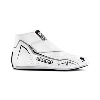 Sparco Italy PRIME T Racing Shoes White-Black (FIA)