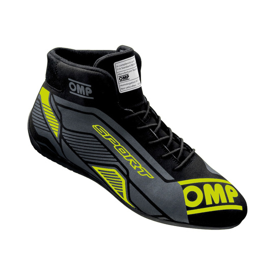 Chaussures OMP Sport MY22 noires/jaunes (FIA)