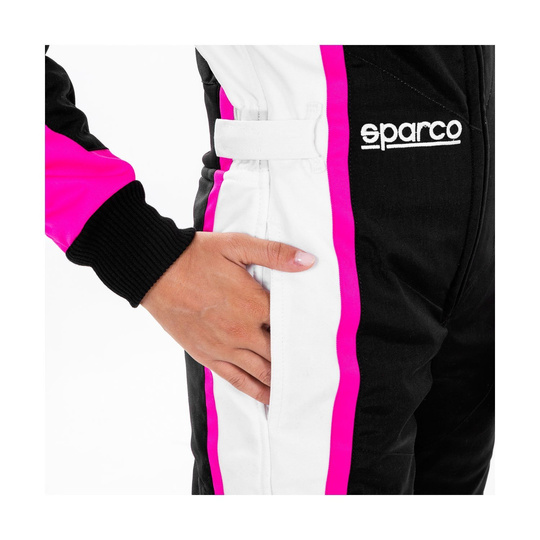 Sparco Kerb MY20 Kids Karting Suit Black/Pink (CIK)
