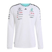 2026 Mercedes AMG F1 Authentic Team Long Sleeve T-shirt White