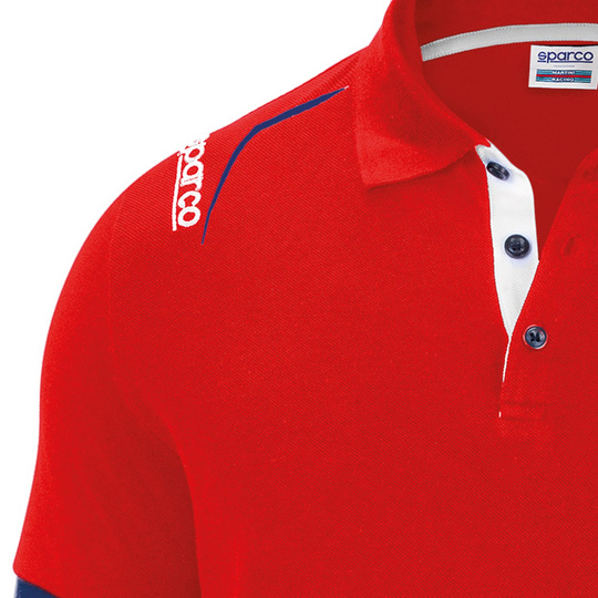 Sparco Martini Racing Logo Polo Shirt Red