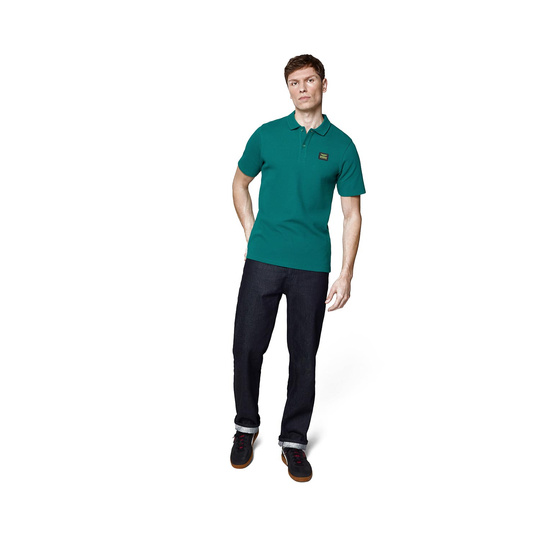 Aston Martin F1 Tech Waffle Polo Shirt Green