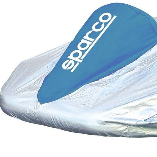 Sparco Kart Cover Silver/Blue